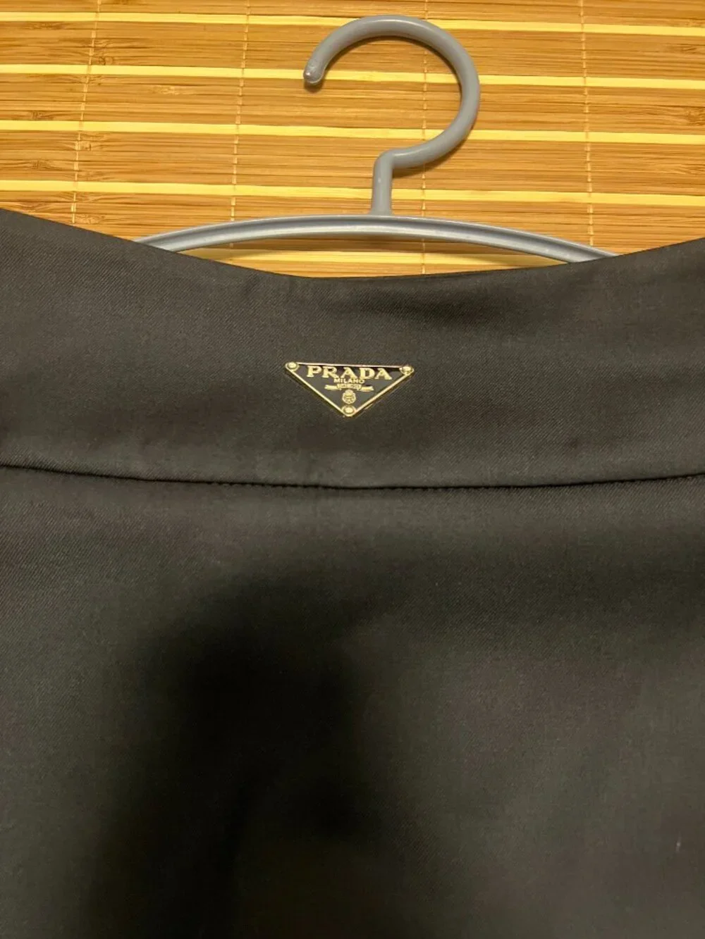 Prada women's black shorts-style skirt